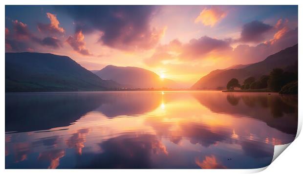 Ullswater Lake District Print by Steve Smith