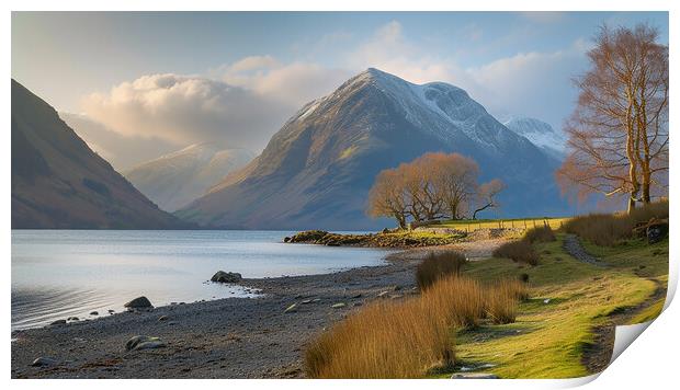 Wastwater Lake District Print by Steve Smith