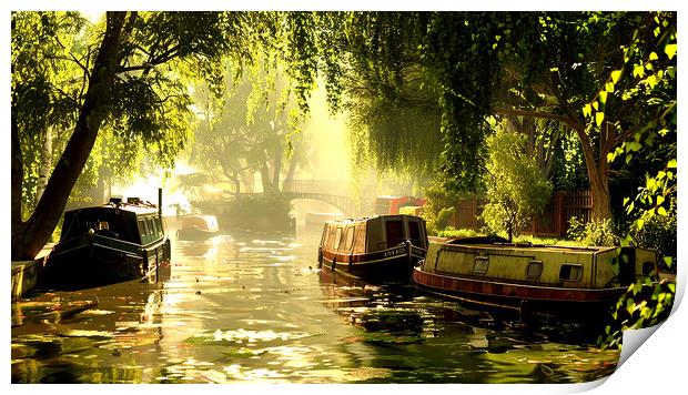 Canal Life Print by Steve Smith