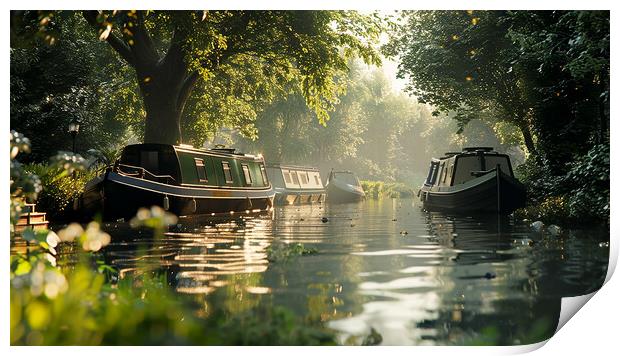 Canal Life Print by Steve Smith