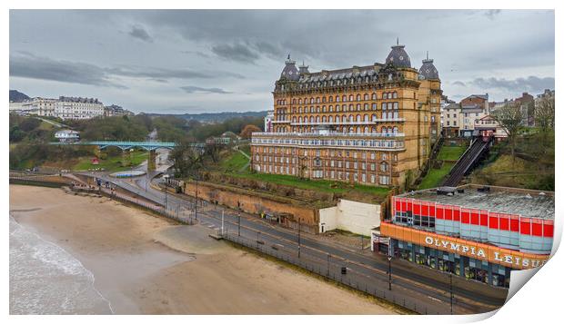 Scarborough Grand Hotel Print by Steve Smith