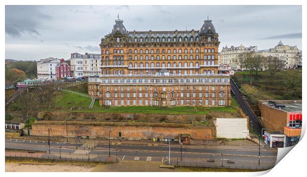 Scarborough Grand Hotel Print by Steve Smith