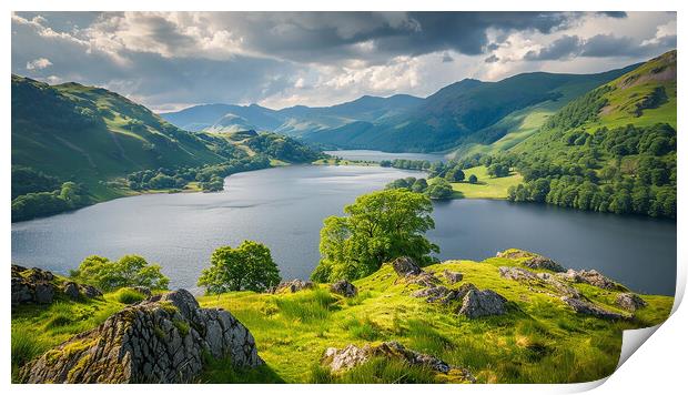 Ullswater Lake District Print by Steve Smith