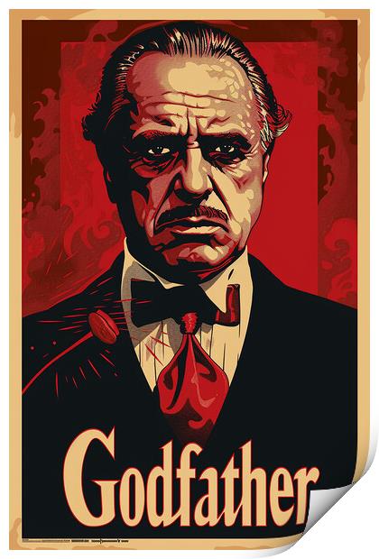 The Godfather Poster Print by Steve Smith