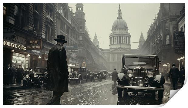 London 1920s Print by Steve Smith