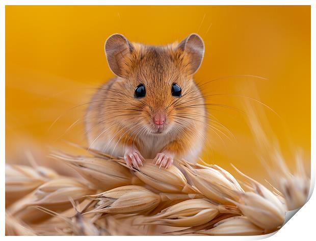 Harvest Mouse Print by Steve Smith