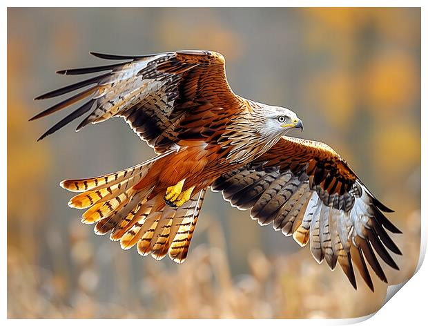 Red Kite Print by Steve Smith