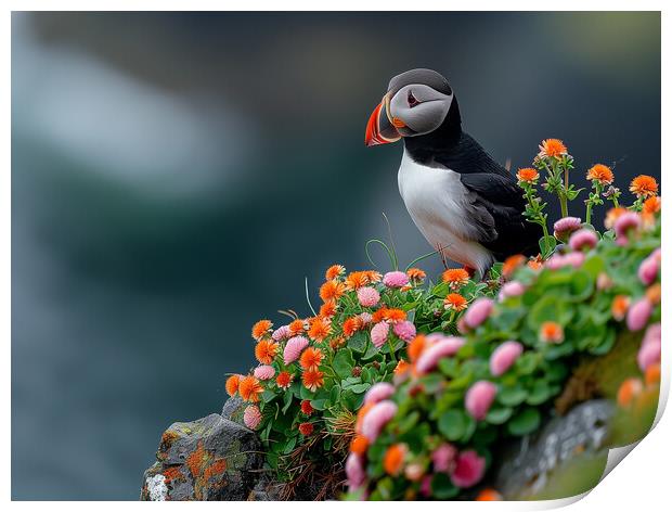 Puffin Print by Steve Smith