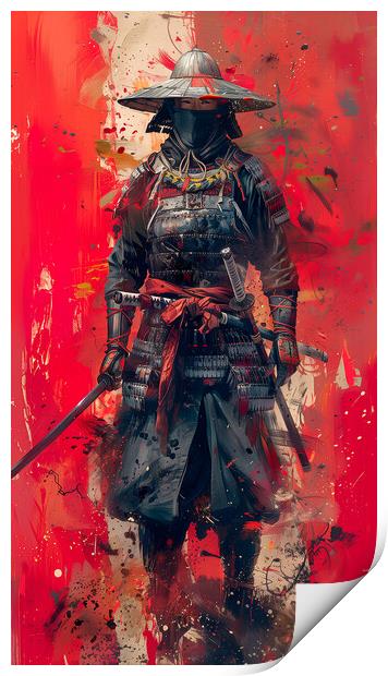 Samurai Warrior Art Print by Steve Smith