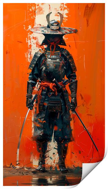 Samurai Warrior Art Print by Steve Smith