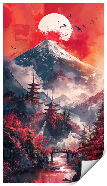 Mount Fuji Japan Art Print by Steve Smith