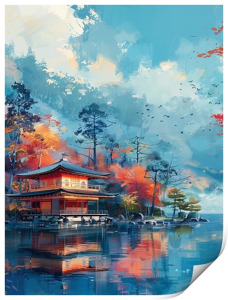 Minka Traditional Japanese House Print by Steve Smith