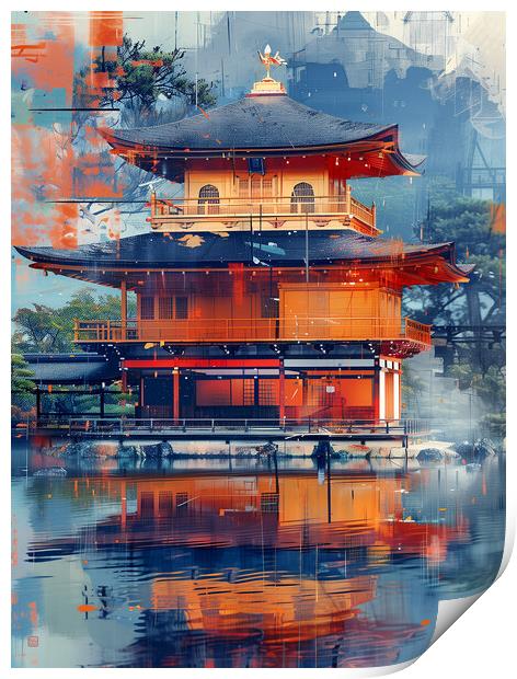 Minka Traditional Japanese House Print by Steve Smith