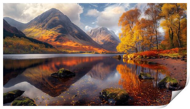 Autumn In Glencoe Print by Steve Smith