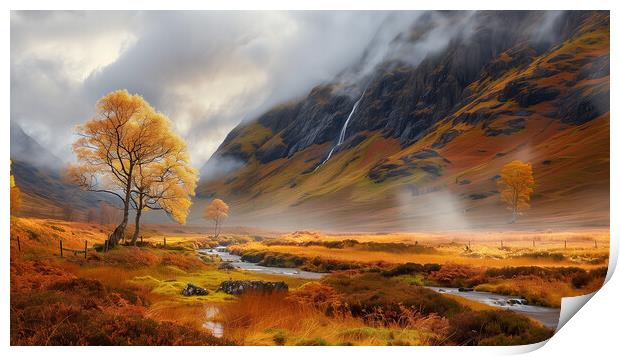 Autumn In Glencoe Print by Steve Smith