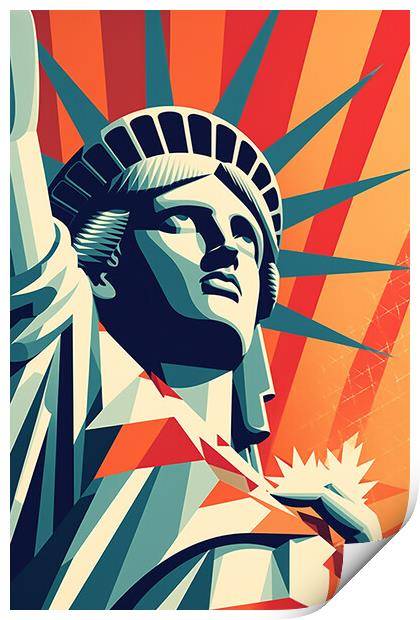 Vintage Travel Poster New York Print by Steve Smith