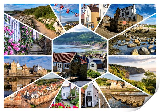 Captivating Views of Robin Hoods Bay Print by Tim Hill