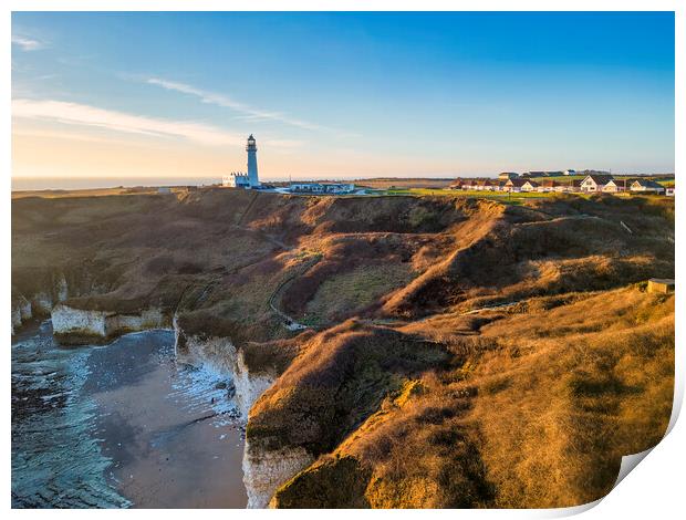 Flamborough Head East Yorkshire Print by Tim Hill