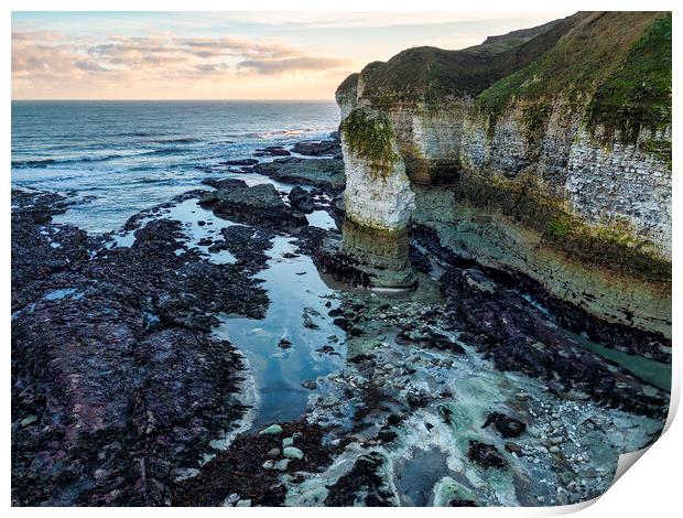 Flamborough Head East Yorkshire Print by Tim Hill