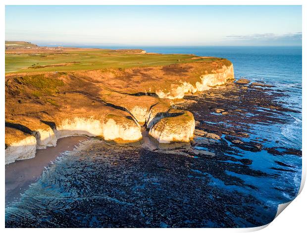 Flamborough Head East Yorkshire Print by Tim Hill