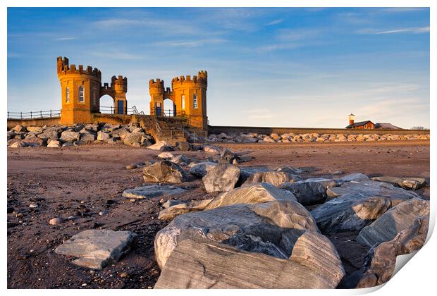 Pier Towers or The Sandcastle at Withernsea Print by Tim Hill