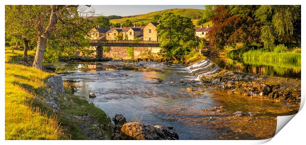 Grassington Panoramic, Linton Falls Print by Tim Hill