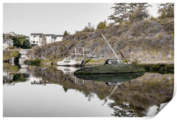 The Lonely Boats Last Breath Print by Tim Hill