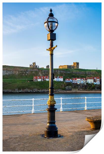 Whitby Pier Print by Tim Hill