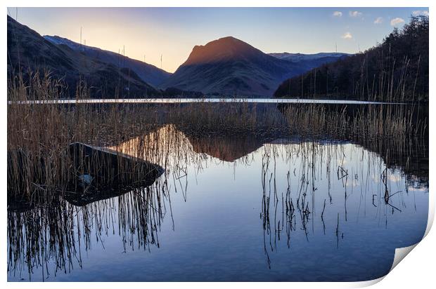 Sunrise over Fleetwith Pike Print by Tim Hill