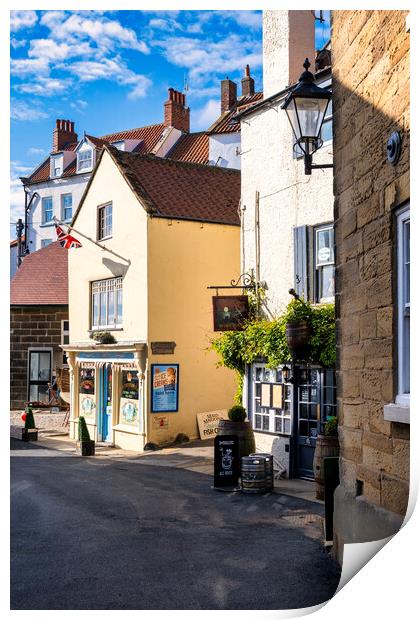 Robin Hoods Bay Seafront Print by Tim Hill