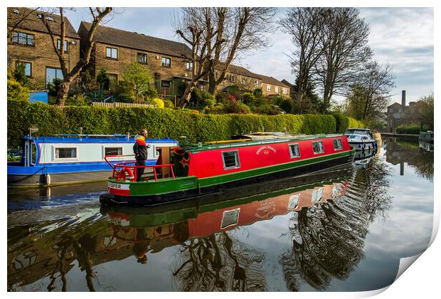 Skipton Leeds Liverpool Canal Print by Tim Hill