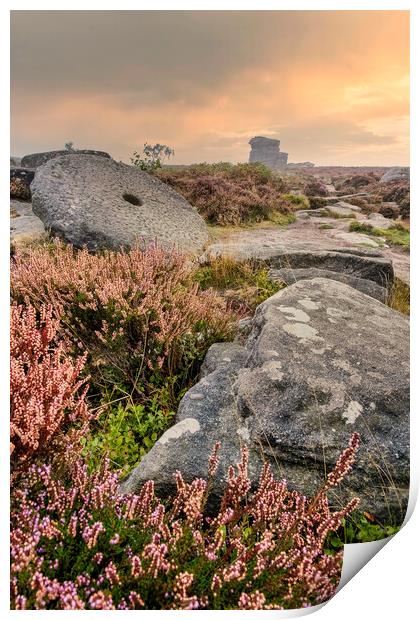 Surprise View Millstone Peak District Print by Tim Hill