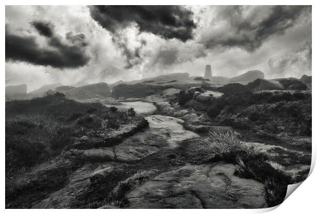 Mysterious Trig Point Print by Tim Hill