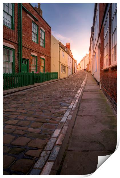 Henrietta Street Whitby Print by Tim Hill