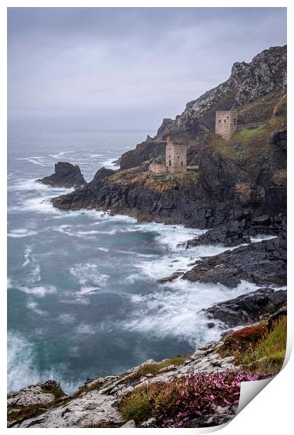 Precarious Beauty of Botallack Mine Print by Tim Hill