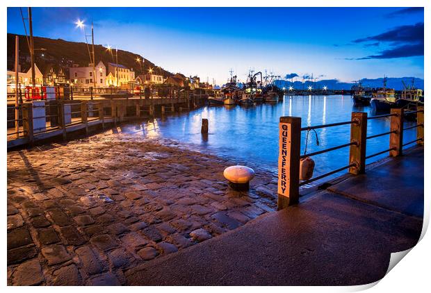 Scarborough Harbour Yorkshire Print by Tim Hill