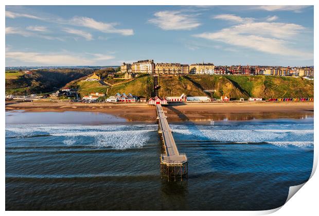 Saltburn by the sea, Yorkshire coast Print by Tim Hill