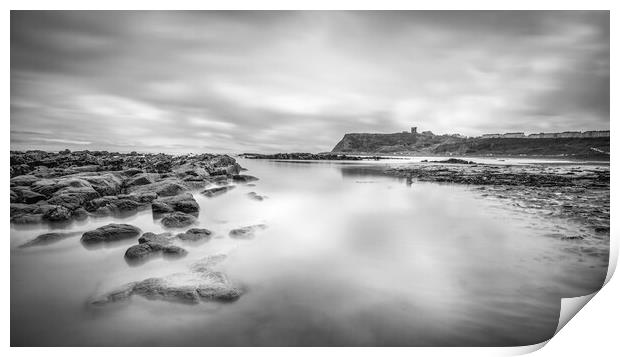 Moody Scarborough Seascape Print by Tim Hill