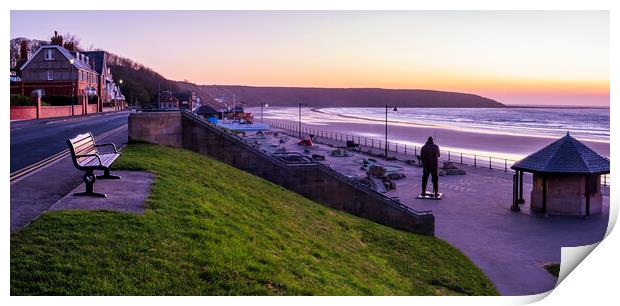 Filey Seafront Print by Tim Hill