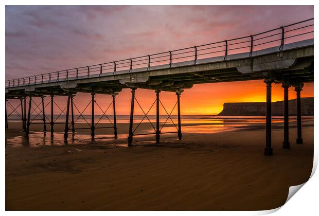 Majestic Sunrise Over the Victorian Pier Print by Tim Hill