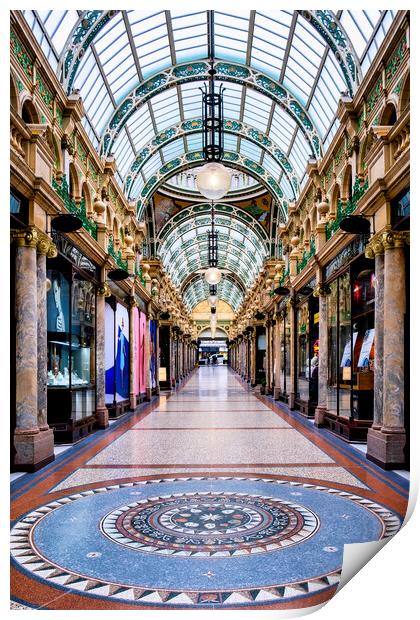 Leeds County Arcade Print by Tim Hill
