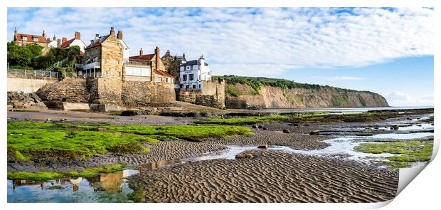 The Enchanting Seafront of Robin Hoods Bay Print by Tim Hill