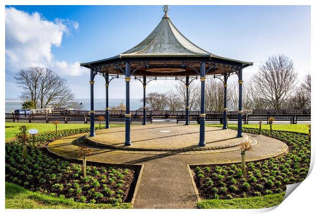 Filey Bandstand Print by Tim Hill