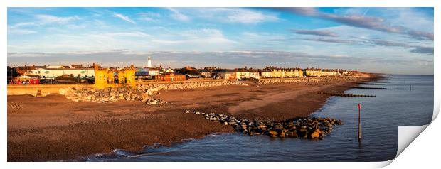 Withernsea Drone Panoramic Print by Tim Hill