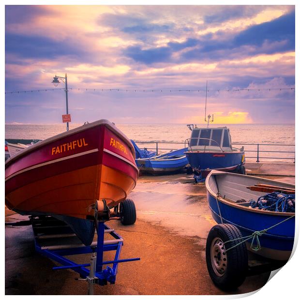The Resilient Filey Faithful Print by Tim Hill