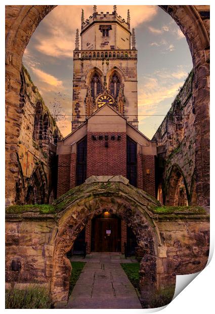 Pontefract All Saints Church Print by Tim Hill