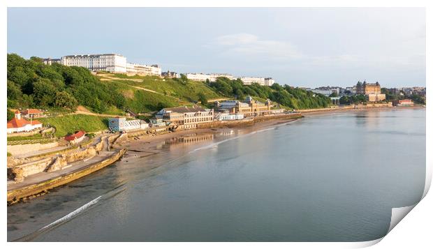 Scarborough Seafront from above Print by Tim Hill