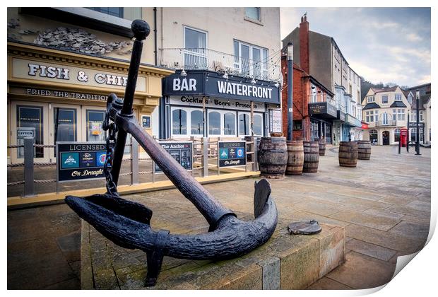 Scarborough Anchor Print by Tim Hill