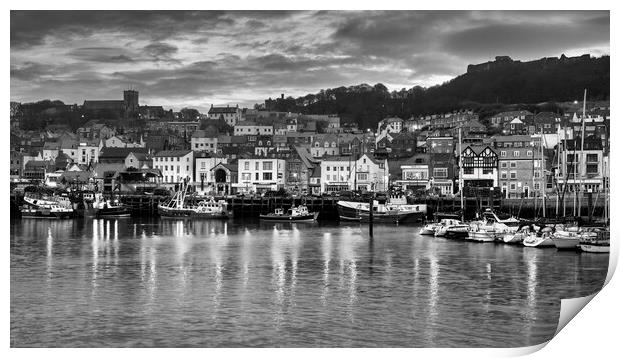 Moody Scarborough Morning Print by Tim Hill