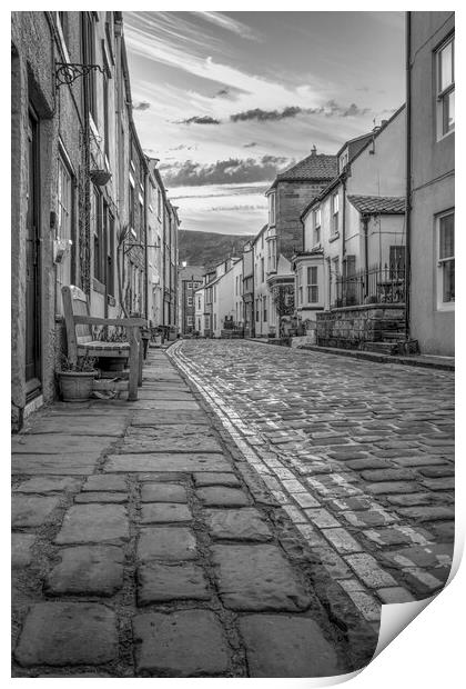 Serene Sunrise over the Historic Fishing Village Print by Tim Hill